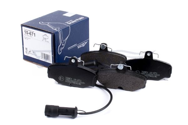 Levně Sada brzdových destiček, kotoučová brzda TOMEX Brakes 10-671