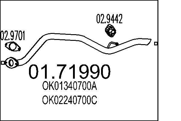 Racord evacuare MTS 01.71990