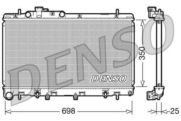 Chladič, chlazení motoru DENSO DRM36011
