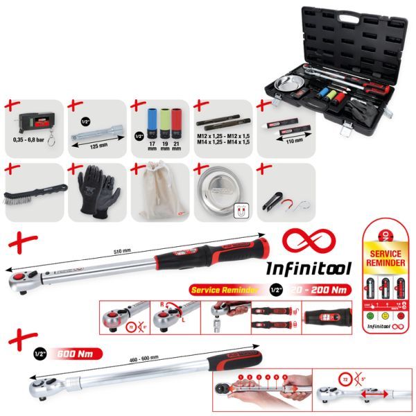E-shop Momentový kľúč - sada KS TOOLS 516.2450