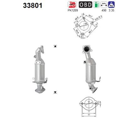 Katalizator AS 1K0254201AX