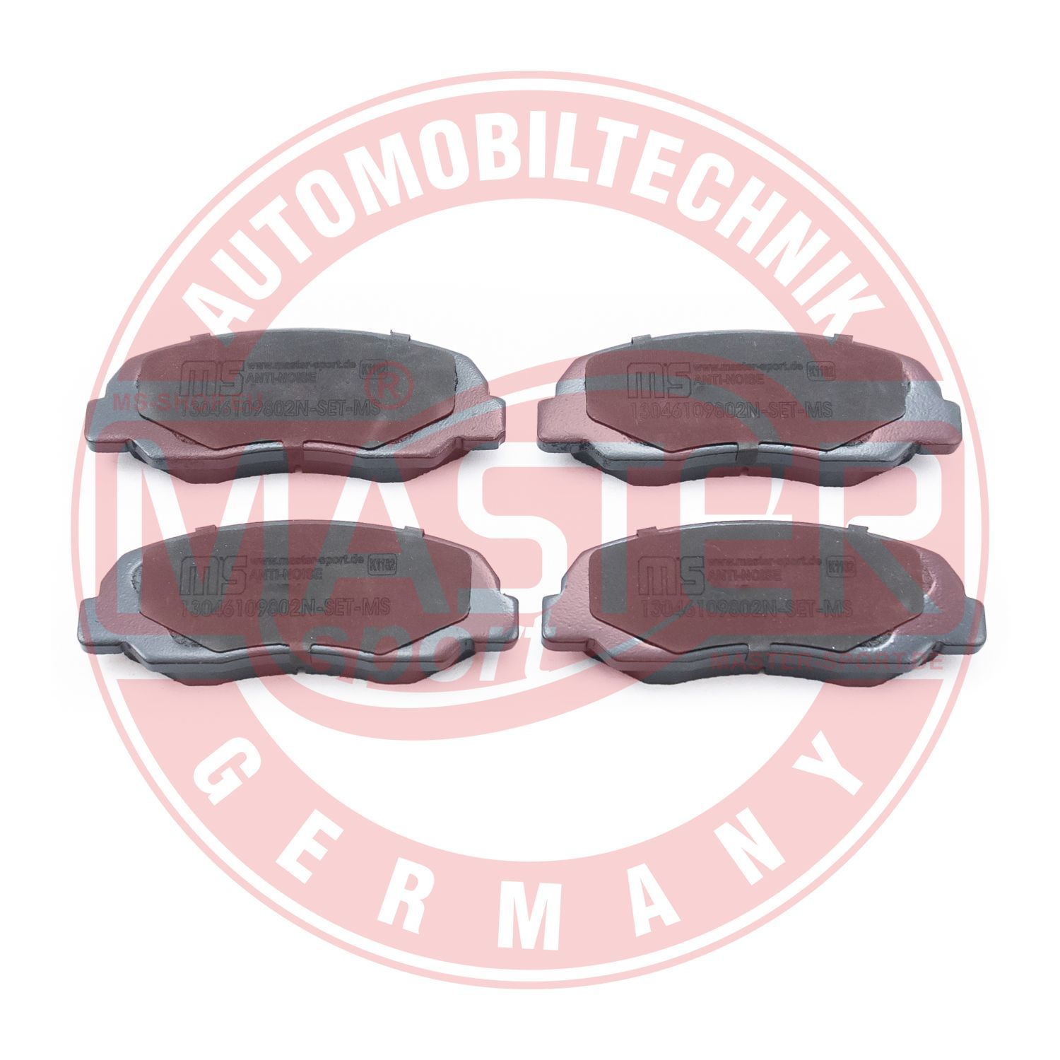 Zestaw klocków hamulcowych, hamulce tarczowe MASTER-SPORT GERMANY 13046109802N-SET-MS