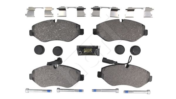 Zestaw klocków hamulcowych, hamulce tarczowe HART 261 731