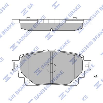set placute frana,frana disc HI-Q SP4449