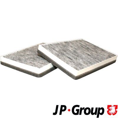 Komplet filtrów, wentylacja przestrzeni pasażerskiej JP GROUP 1428100410
