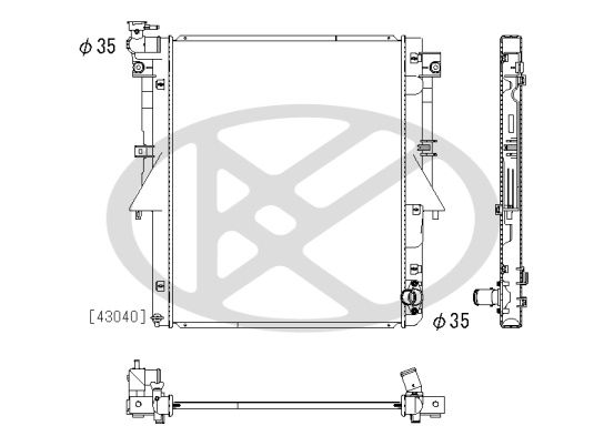 Radiator, racire motor KOYORAD PL033320