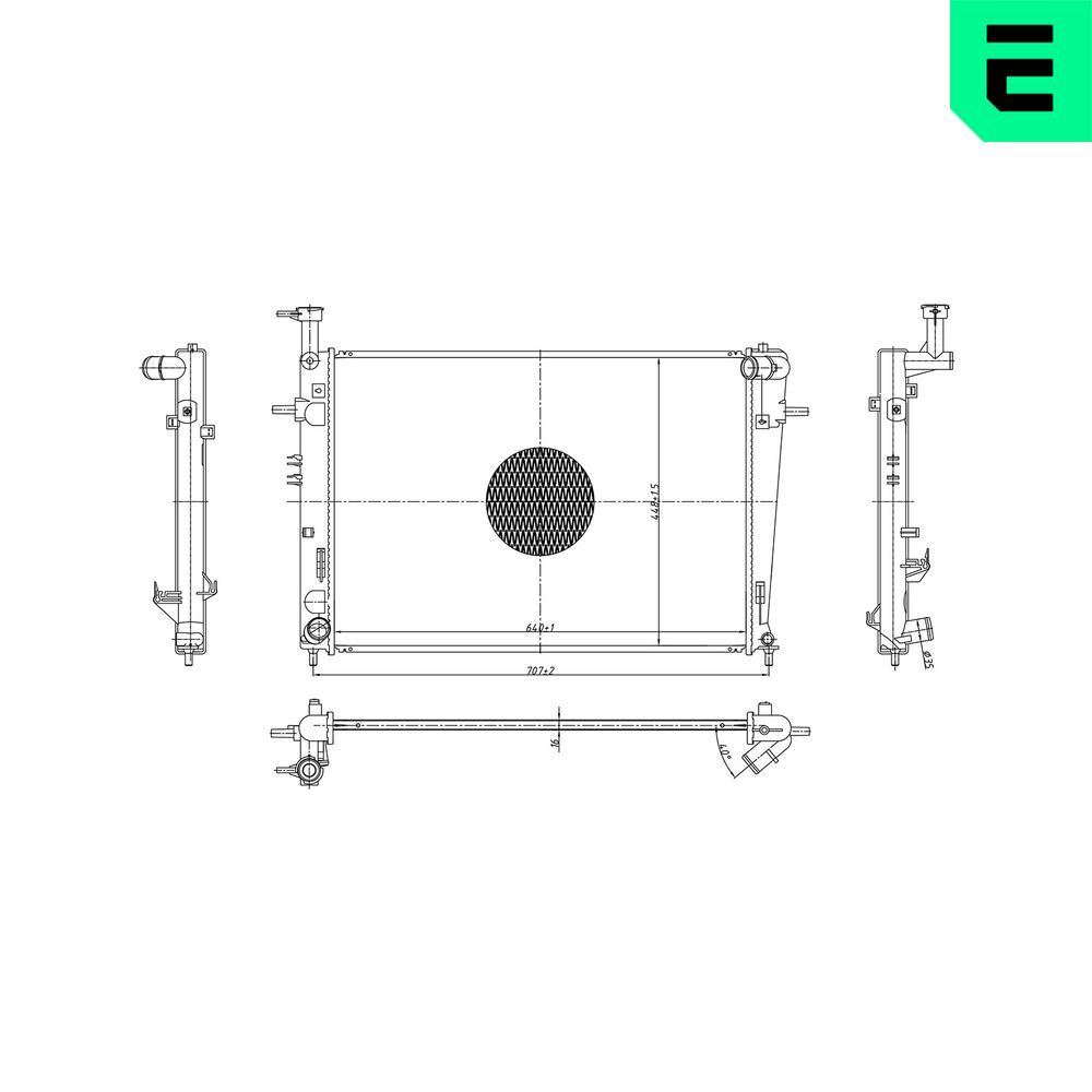 Radiator, racire motor ERA 673137