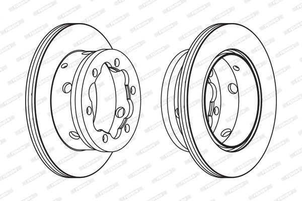 Tarcza hamulcowa FERODO FCR191A