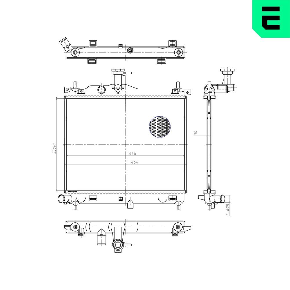 Radiator, racire motor ERA 673222
