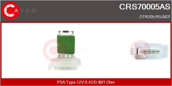 Odpor, vnitřní tlakový ventilátor CASCO CRS70005AS