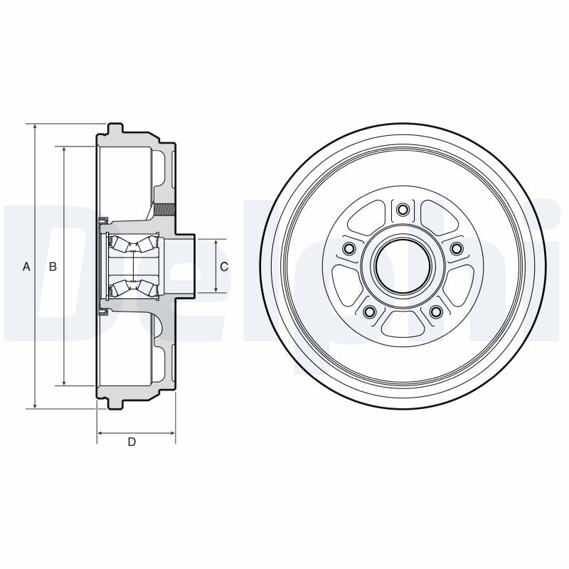 Tambur frana DELPHI BFR656