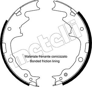Zestaw szczęk hamulcowych METELLI 53-0357