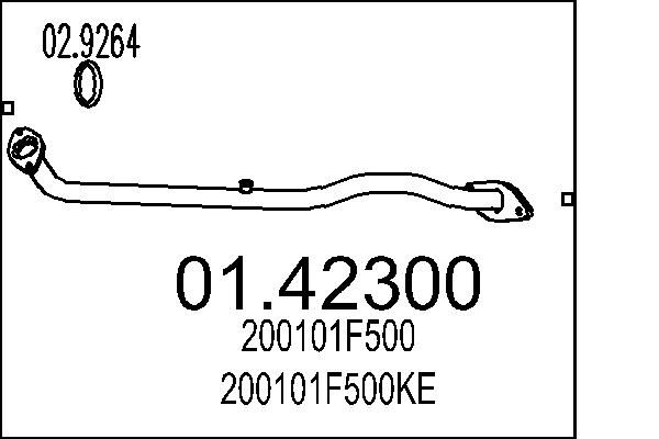Rura wydechowa MTS 200101F500
