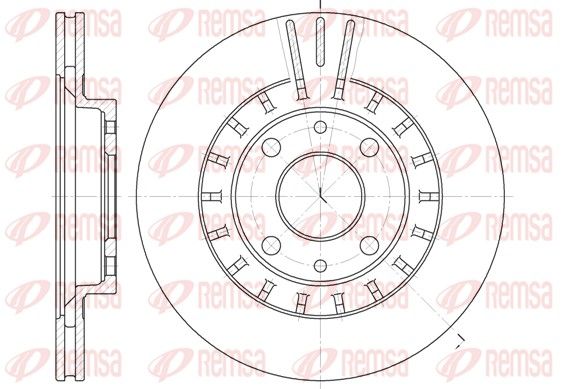 Tarcza hamulcowa REMSA 6828.10