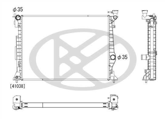 Radiator, racire motor KOYORAD PL823593
