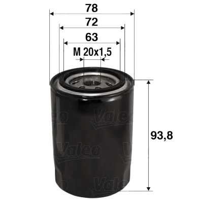 Olejový filter VALEO 586080