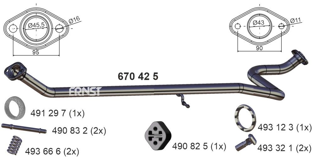 Racord evacuare ERNST 670425
