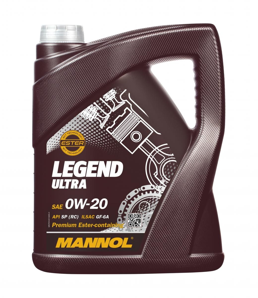 Mannol - Legend Ultra 0W20 API SN Plus RC Fully Synthetic Engine Oil 5L