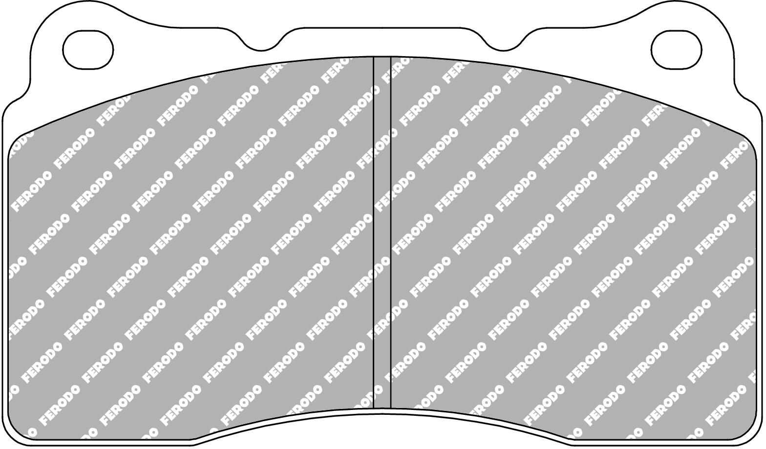 set placute frana,frana disc FERODO FDS1968