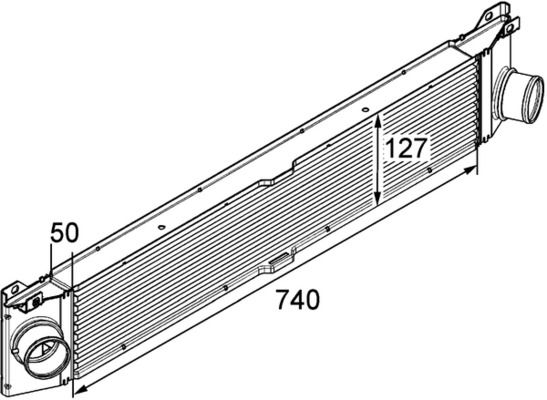 Intercooler, compresor MAHLE CI 157 000P