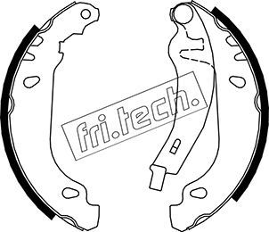 Zestaw szczęk hamulcowych FRI.TECH. 1088.216Y