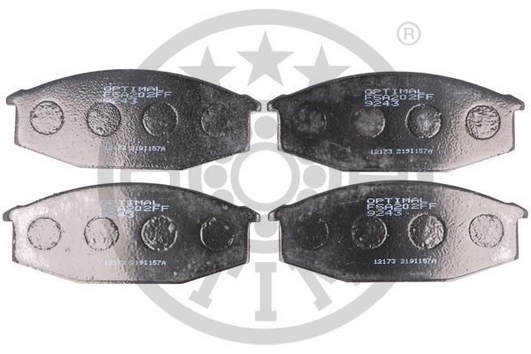 Zestaw klocków hamulcowych, hamulce tarczowe OPTIMAL 9243