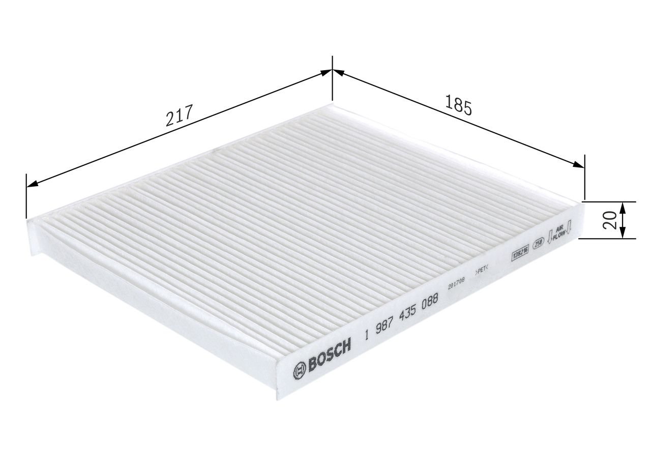 Filtru, aer habitaclu BOSCH 1 987 435 088