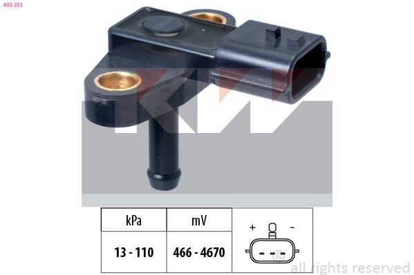 Czujnik ciśnienia powietrza, adaptacja wysokościowa KW 493233