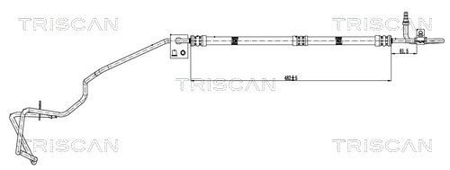 Furtun hidraulic, sistem de directie TRISCAN 8516 16001