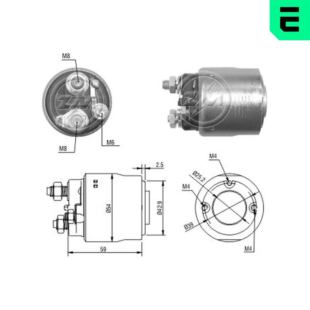 Solenoid, electromotor ERA ZM498