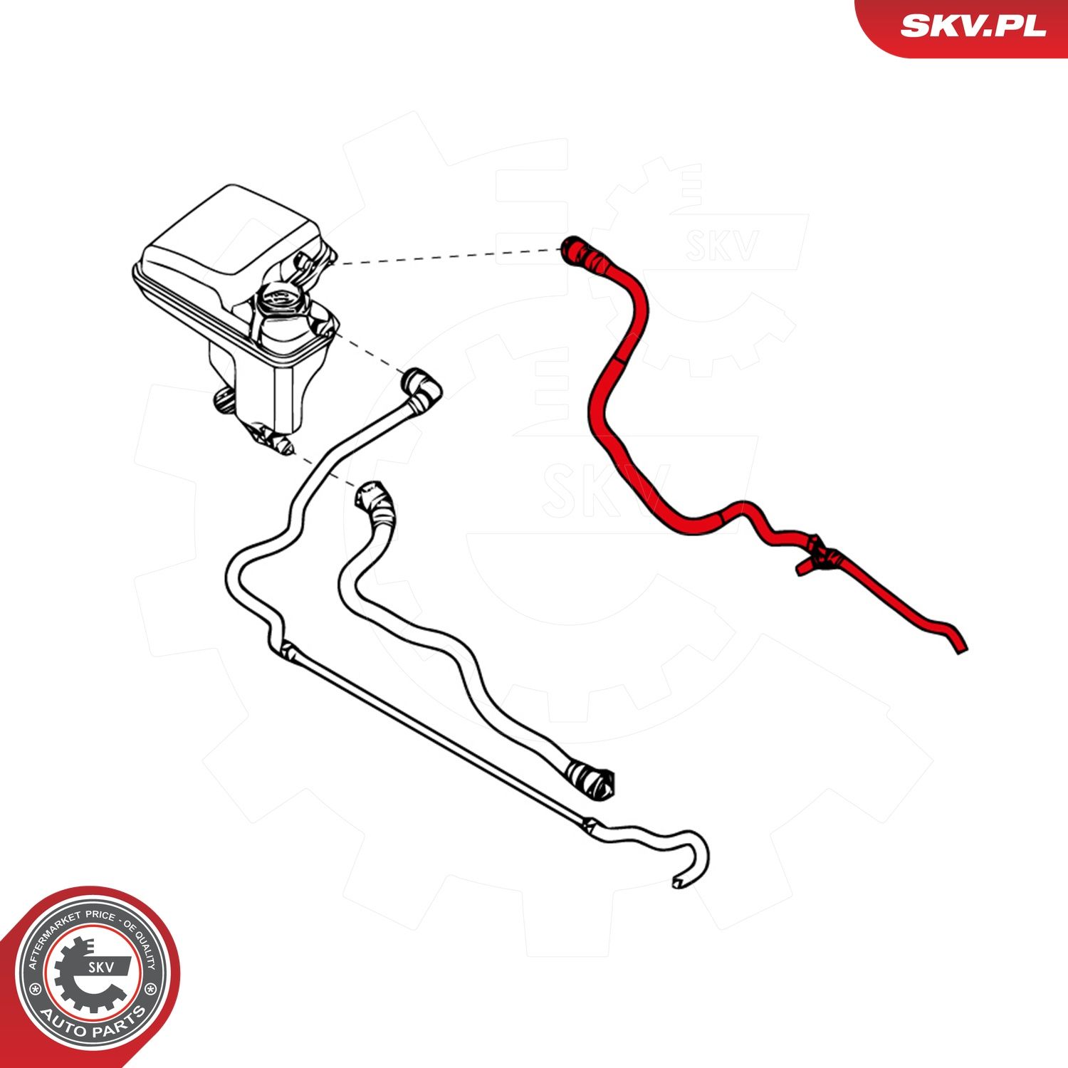 Levně Odvzdušňovací hadice, vyrovnávací nádrž ESEN SKV 96SKV040