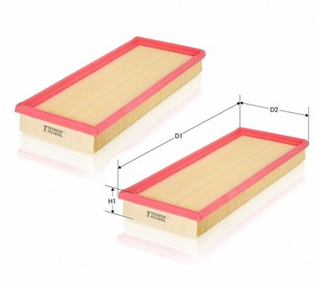 Filtr powietrza TECNECO FILTERS AR3698PMX2