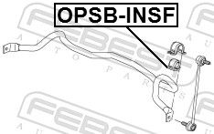 Levně Držák, Příčný stabilizátor FEBEST OPSB-INSF