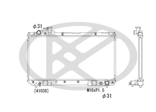 Radiator, racire motor KOYORAD PL010401