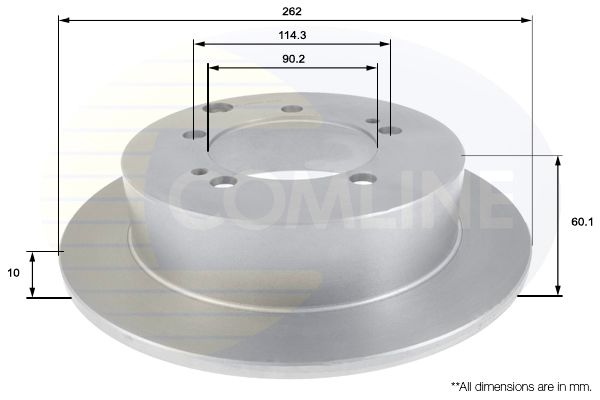 Tarcza hamulcowa COMLINE ADC0371