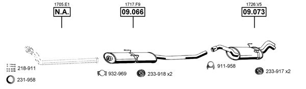 Układ wydechowy ASMET CI091700