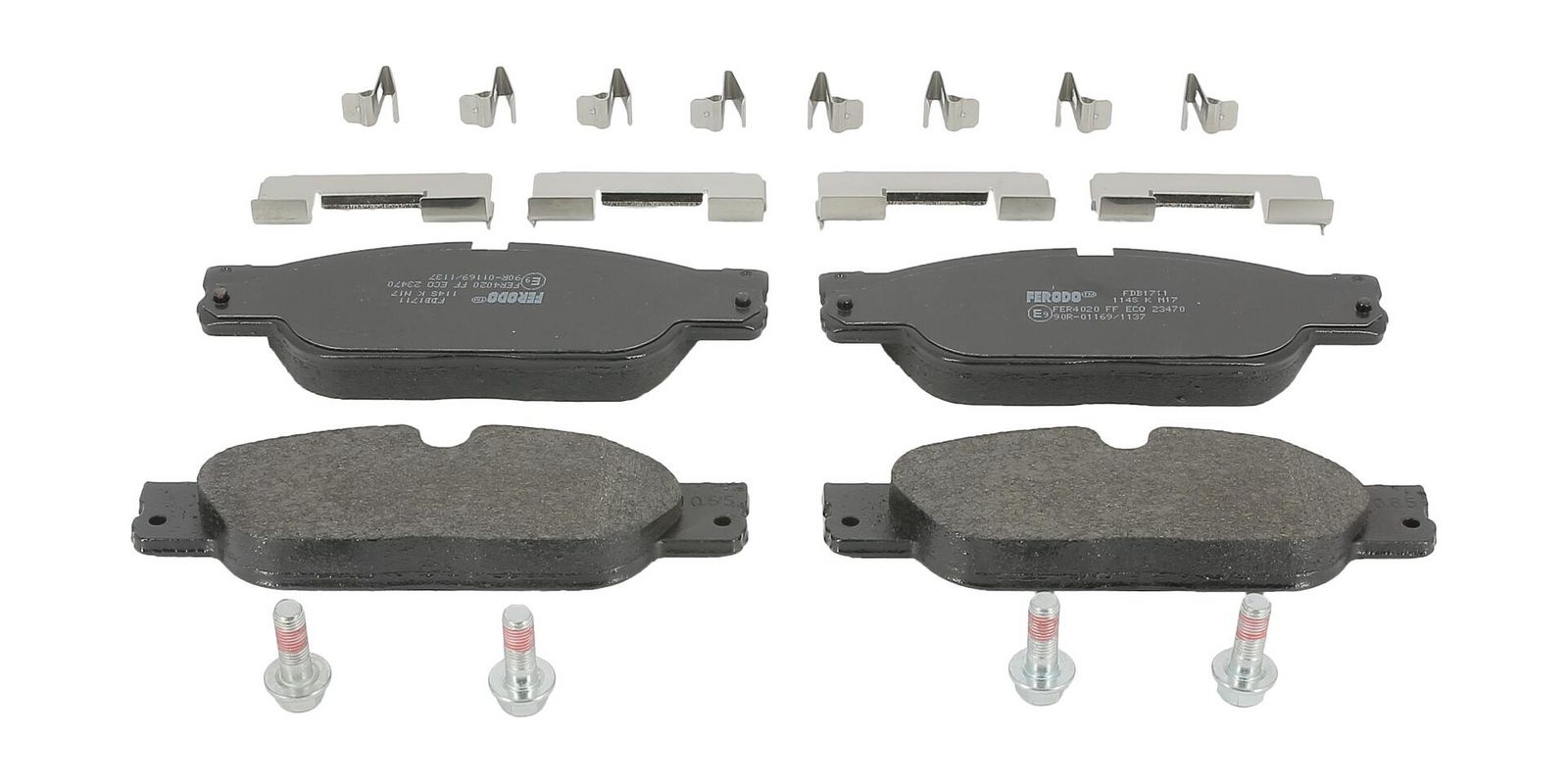 set placute frana,frana disc FERODO PREMIER ECO FRICTION FDB1711