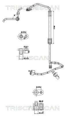 Przewód wysokiego/niskiego ciśnienia, klimatyzacja TRISCAN 901029044