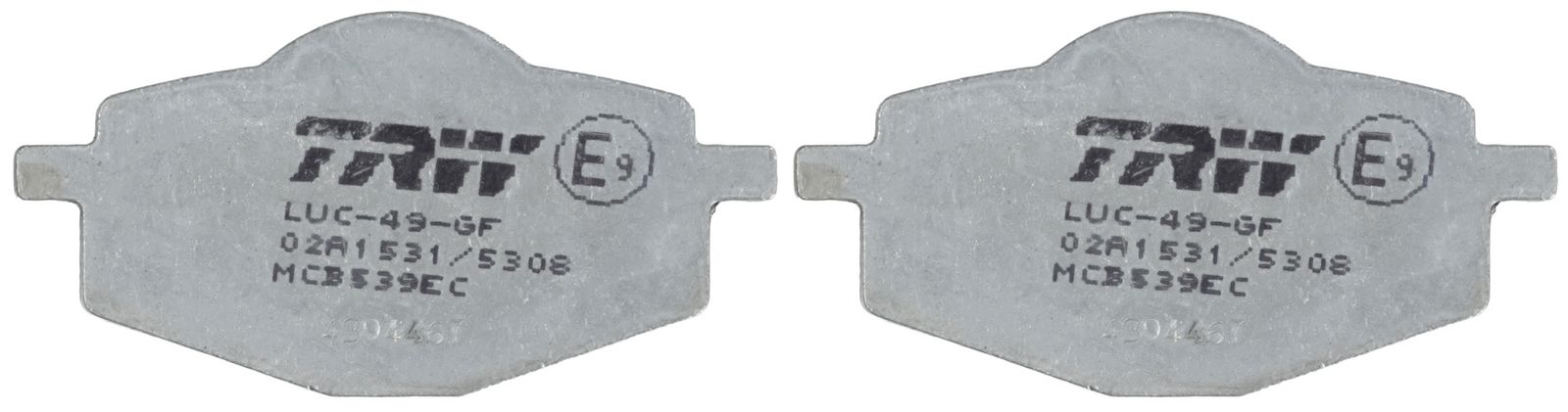 set placute frana,frana disc TRW Organic Eco MCB539EC