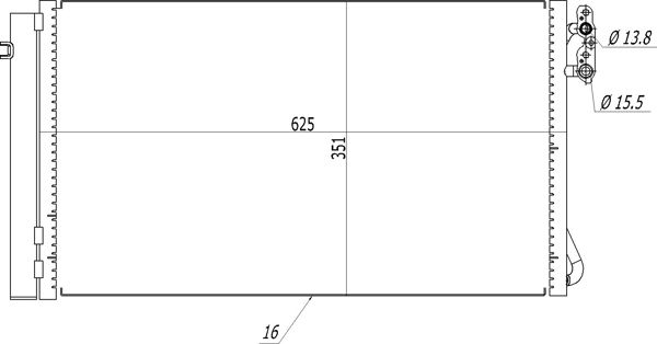 Skraplacz, klimatyzacja HART 606 058
