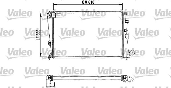 Chłodnica, układ chłodzenia silnika VALEO 730959