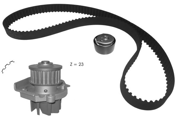 Pompe à eau + kit de courroie crantée