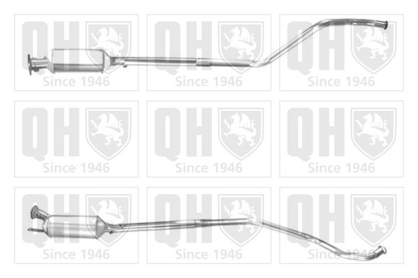 Filtr sadzy / filtr cząstek stałych, układ wydechowy QUINTON HAZELL QDPF11014