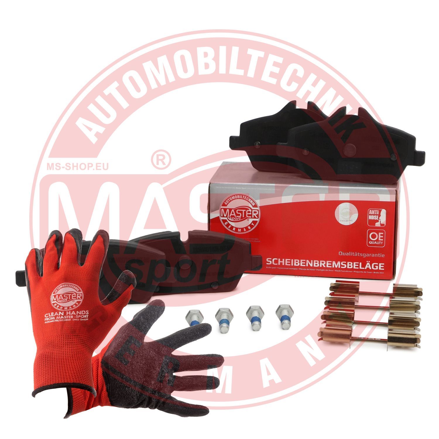 Zestaw klocków hamulcowych, hamulce tarczowe MASTER-SPORT GERMANY 13046027102N-SET-MSP