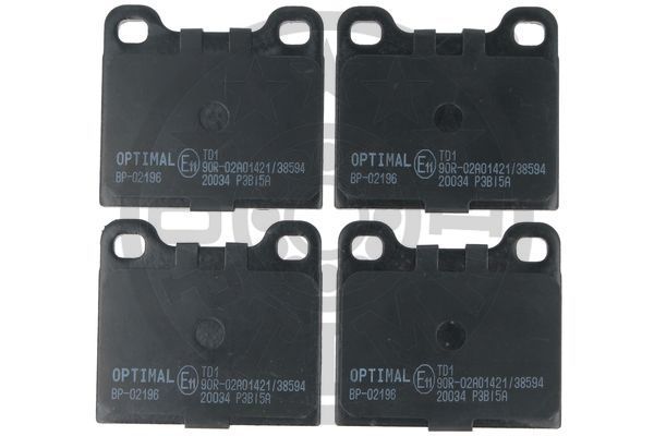 Zestaw klocków hamulcowych, hamulce tarczowe OPTIMAL BP-02196