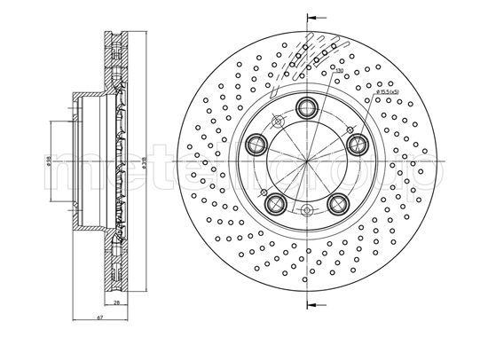 Tarcza hamulcowa METELLI 23-1425FC