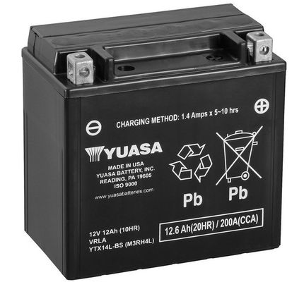 startovací baterie YUASA YTX14L-BS