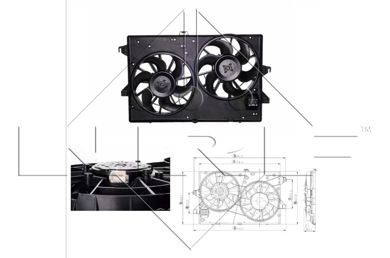 Ventilátor chladenia motora NRF 47000