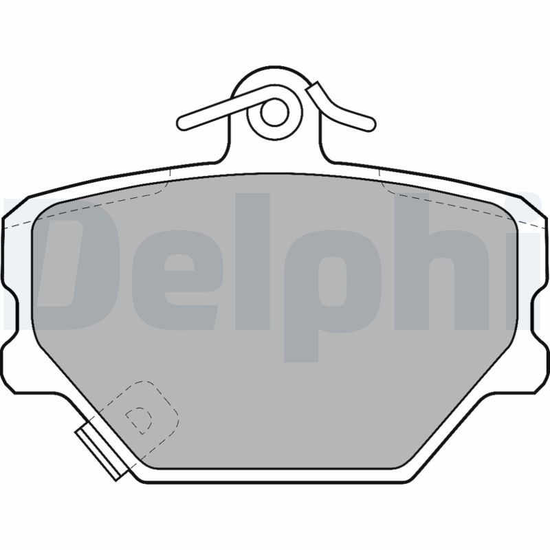 Sada brzdových platničiek kotúčovej brzdy DELPHI LP1465