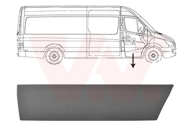Listwa ozdobna / ochronna, drzwi VAN WEZEL 3077424